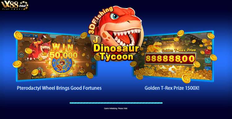 Dinosaur Tycoon Fish Game Jackpot Đổi Thưởng Tối Đa 1,500X