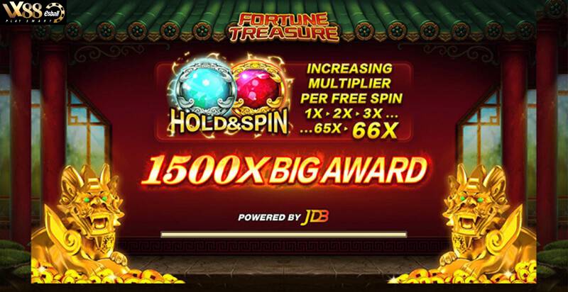 JDB Bonus Game Top 9. Fortune Treasure Up To X1500