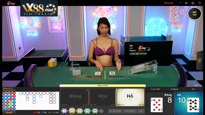 AE Sexy Live Casino Long Hổ Game Đánh Bài Trực Tuyến Quốc Dân