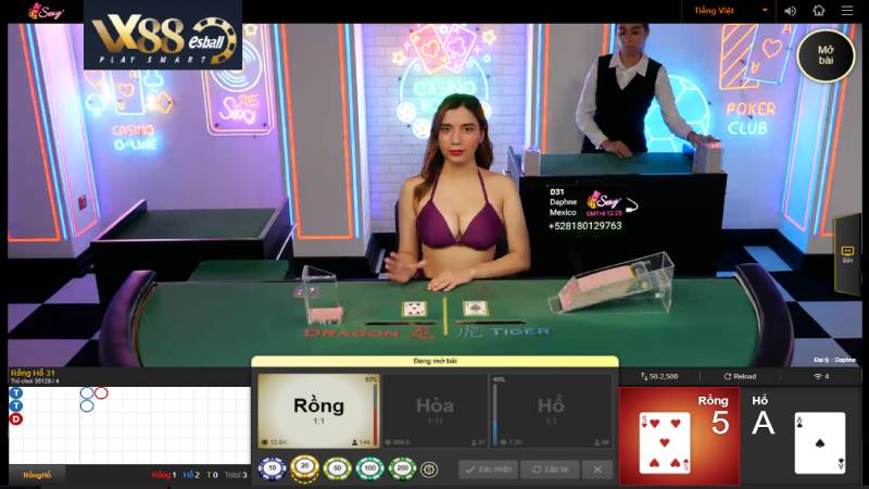 AE Sexy Live Casino Long Hổ Game Đánh Bài Trực Tuyến Quốc Dân