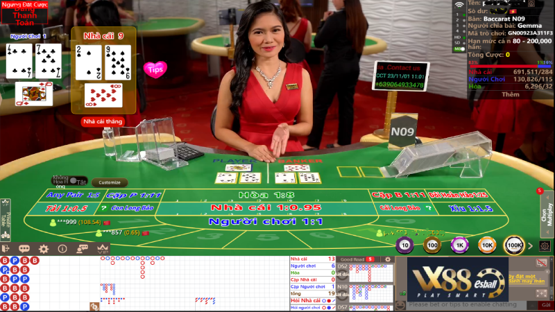 AG Live casino online Baccarat trực tuyến