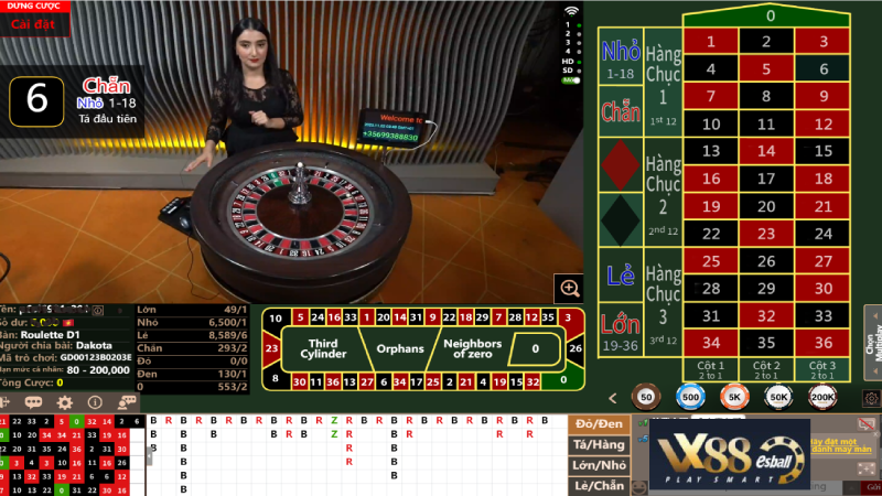 AG Live casino online Roulette