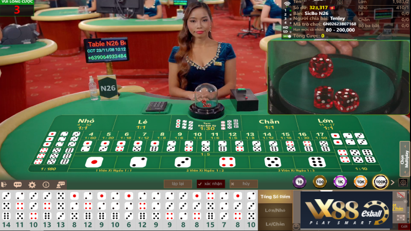 AG Live Casino Game Sicbo Tài Xỉu