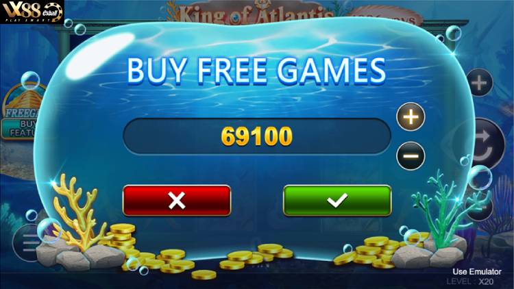 CQ9 King Of Atlantis Slot Game - Tính năng mua