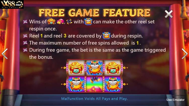 CQ9 Ninja Raccoon Slot Game - Tính năng Free Game