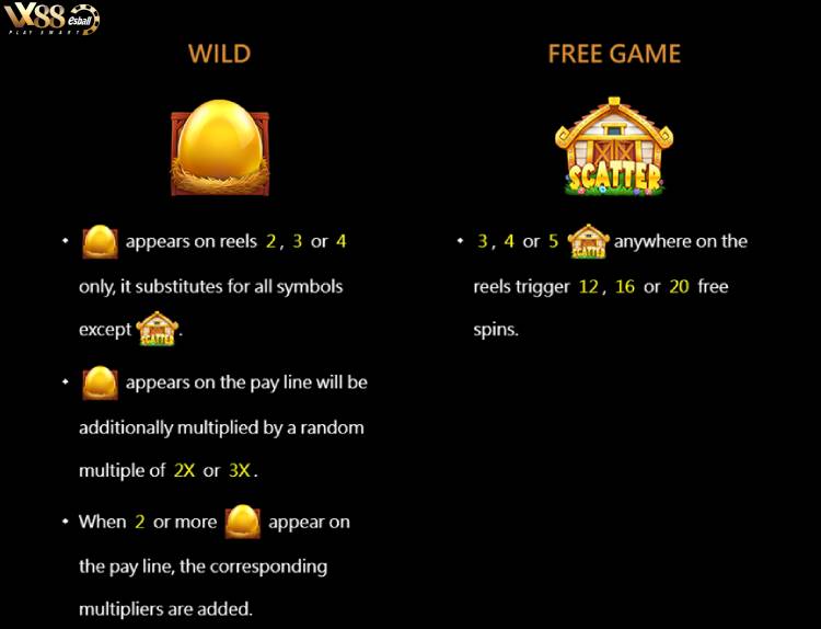 CQ9 The Chicken House Slot Game – Biểu tượng Scatter (Free Game)