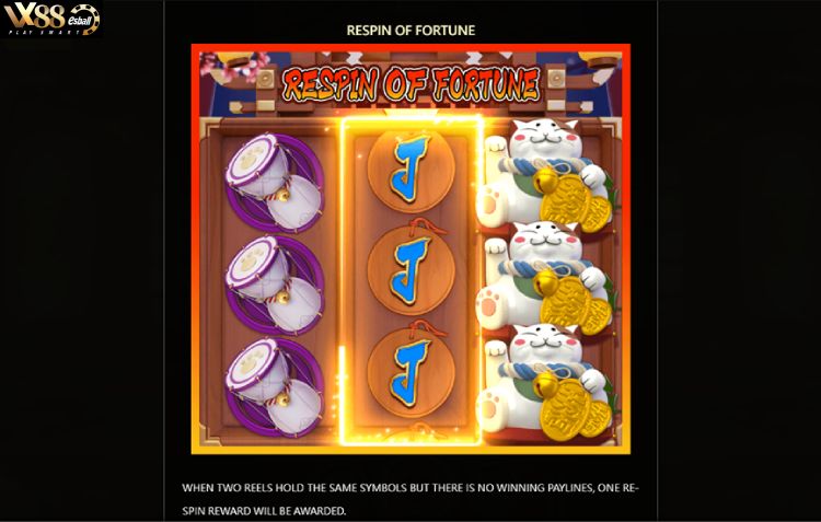JDB Fortune Neko Slot Game - Respin of Fortune
