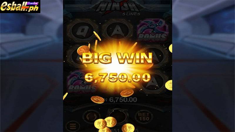 JDB NinjaX Slot Game Big Win 6,750.00