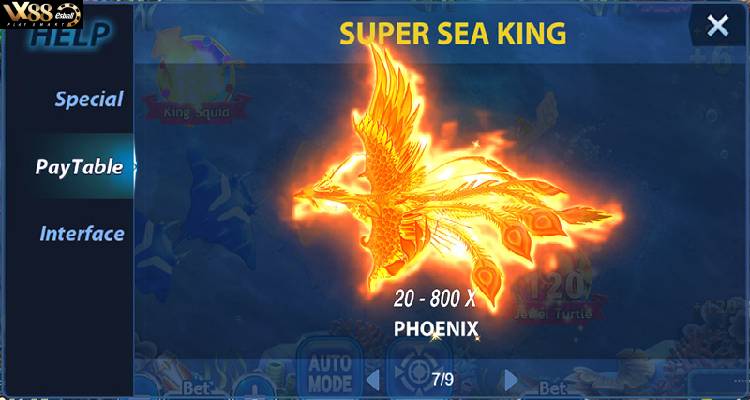 JILI All Star Fishing Game - Phượng hoàng lửa có tỉ lệ trúng thưởng từ X20~X800