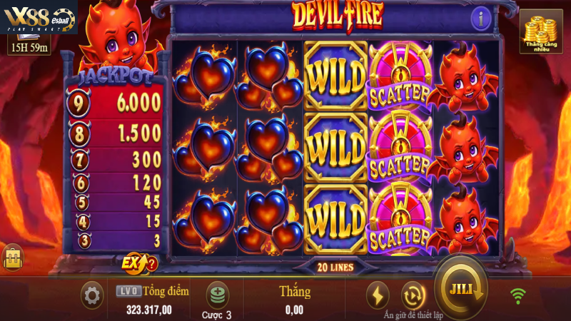 JILI Devil Fire Slot Game