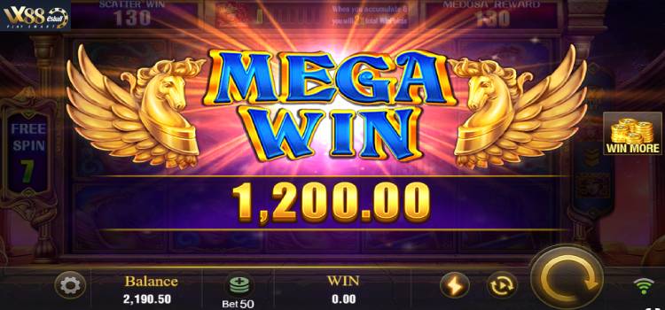 JILI Medusa Slot Game Mega Win 1,200