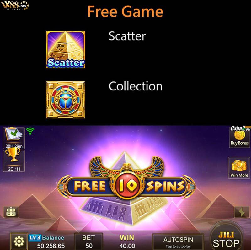 JILI Pharaoh Treasure Slot Game - Free Game