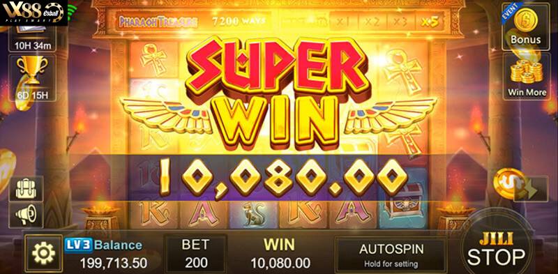 Game Nổ Hũ JILI Pharaoh Treasue - Super Win 10080