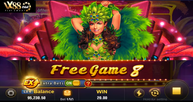 Game Nổ Hũ JILI Samba Slot - Free Spins Bonus
