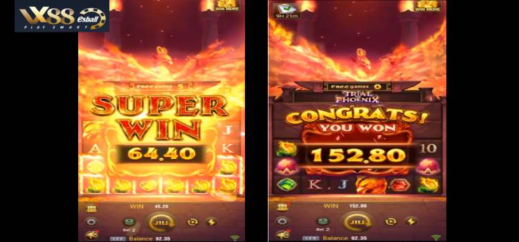 JILI Trial Of Phoenix Trúng Slot Game Super Win 64.40