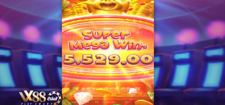 PG Lucky Piggy Slot Game -  Super Win 5,529.00