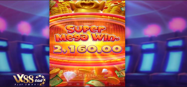 PG Lucky Piggy Slot Game -  Super Mega Win 2,160.00