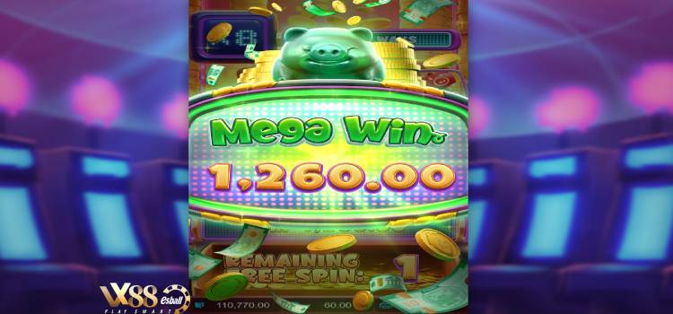 PG Lucky Piggy Slot Game -  Mega Win 1,260.00